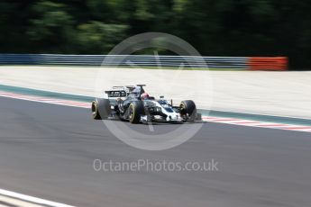 World © Octane Photographic Ltd. Formula 1 - Hungarian in-season testing. Santino Ferrucci - Haas F1 Team VF-17. Hungaroring, Budapest, Hungary. Tuesday 1st August 2017. Digital Ref:1916CB2D4669