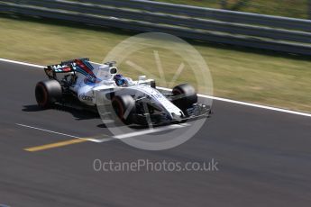 World © Octane Photographic Ltd. Formula 1 - Hungarian in-season testing. Lance Stroll - Williams Martini Racing FW40. Hungaroring, Budapest, Hungary. Tuesday 1st August 2017. Digital Ref: