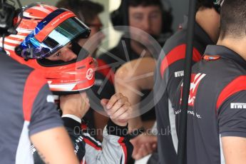 World © Octane Photographic Ltd. Formula 1 - Hungarian in-season testing. Santino Ferrucci - Haas F1 Team VF-17. Hungaroring, Budapest, Hungary. Tuesday 1st August 2017. Digital Ref:1916LB1D2416