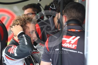 World © Octane Photographic Ltd. Formula 1 - Hungarian in-season testing. Santino Ferrucci - Haas F1 Team VF-17. Hungaroring, Budapest, Hungary. Tuesday 1st August 2017. Digital Ref:1916LB1D2424