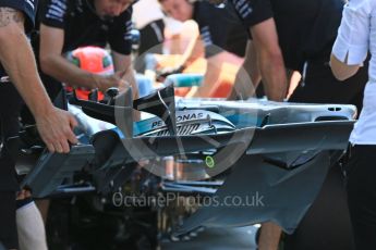 World © Octane Photographic Ltd. Formula 1 - Hungarian in-season testing. George Russell - Mercedes AMG Petronas F1 W08 EQ Energy+ nose swap. Hungaroring, Budapest, Hungary. Tuesday 1st August 2017. Digital Ref:1916LB5D3194