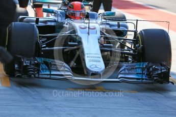 World © Octane Photographic Ltd. Formula 1 - Hungarian in-season testing. George Russell - Mercedes AMG Petronas F1 W08 EQ Energy+ nose swap. Hungaroring, Budapest, Hungary. Tuesday 1st August 2017. Digital Ref:1916LB5D3204