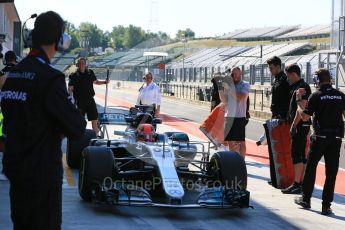 World © Octane Photographic Ltd. Formula 1 - Hungarian in-season testing. George Russell - Mercedes AMG Petronas F1 W08 EQ Energy+ nose swap. Hungaroring, Budapest, Hungary. Tuesday 1st August 2017. Digital Ref:1916LB5D3215