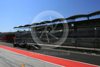 World © Octane Photographic Ltd. Formula 1 - Hungarian in-season testing. Santino Ferrucci - Haas F1 Team VF-17. Hungaroring, Budapest, Hungary. Tuesday 1st August 2017. Digital Ref:1916LB5D3236