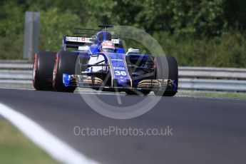 World © Octane Photographic Ltd. Formula 1 - Hungarian in-season testing. Nobuharu Matsushita – Sauber F1 Team C36. Hungaroring, Budapest, Hungary. Wednesday 2nd August 2017. Digital Ref: