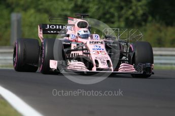 World © Octane Photographic Ltd. Formula 1 - Hungarian in-season testing. Lucas Auer - Sahara Force India VJM10. Hungaroring, Budapest, Hungary. Wednesday 2nd August 2017. Digital Ref: