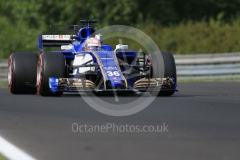 World © Octane Photographic Ltd. Formula 1 - Hungarian in-season testing. Nobuharu Matsushita – Sauber F1 Team C36. Hungaroring, Budapest, Hungary. Wednesday 2nd August 2017. Digital Ref: