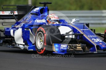 World © Octane Photographic Ltd. Formula 1 - Hungarian in-season testing. Nobuharu Matsushita – Sauber F1 Team C36. Hungaroring, Budapest, Hungary. Wednesday 2nd August 2017. Digital Ref: