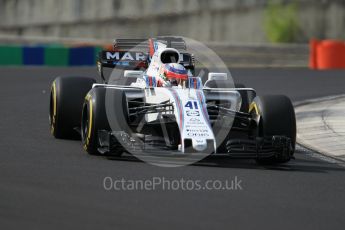 World © Octane Photographic Ltd. Formula 1 - Hungarian in-season testing. Luca Ghiotto - Williams Martini Racing FW40. Hungaroring, Budapest, Hungary. Wednesday 2nd August 2017. Digital Ref: