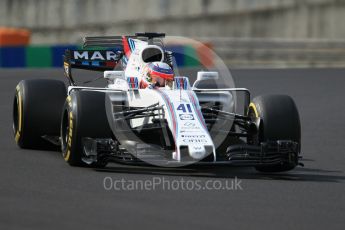 World © Octane Photographic Ltd. Formula 1 - Hungarian in-season testing. Luca Ghiotto - Williams Martini Racing FW40. Hungaroring, Budapest, Hungary. Wednesday 2nd August 2017. Digital Ref:
