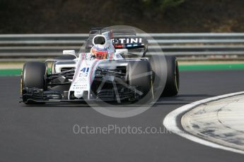 World © Octane Photographic Ltd. Formula 1 - Hungarian in-season testing. Luca Ghiotto - Williams Martini Racing FW40. Hungaroring, Budapest, Hungary. Wednesday 2nd August 2017. Digital Ref: