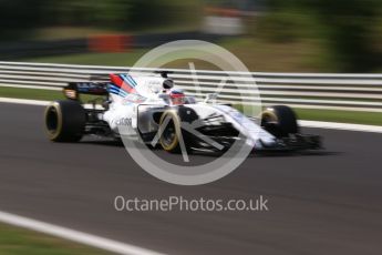 World © Octane Photographic Ltd. Formula 1 - Hungarian in-season testing. Luca Ghiotto - Williams Martini Racing FW40. Hungaroring, Budapest, Hungary. Wednesday 2nd August 2017. Digital Ref: