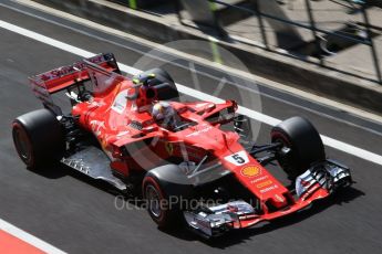 World © Octane Photographic Ltd. Formula 1 - Hungarian in-season testing. Sebastian Vettel - Scuderia Ferrari SF70H. Hungaroring, Budapest, Hungary. Wednesday 2nd August 2017. Digital Ref:1917CB2D5425