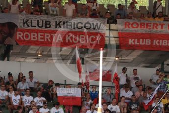 World © Octane Photographic Ltd. Formula 1 - Hungarian in-season testing. Robert Kubica fans. Hungaroring, Budapest, Hungary. Wednesday 2nd August 2017. Digital Ref: