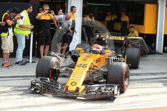 World © Octane Photographic Ltd. Formula 1 - Hungarian in-season testing. Robert Kubica - Renault Sport F1 Team R.S.17. Hungaroring, Budapest, Hungary. Wednesday 2nd August 2017. Digital Ref: