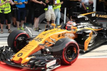 World © Octane Photographic Ltd. Formula 1 - Hungarian in-season testing. Robert Kubica - Renault Sport F1 Team R.S.17. Hungaroring, Budapest, Hungary. Wednesday 2nd August 2017. Digital Ref: