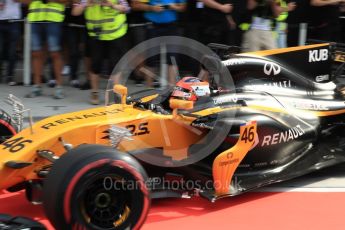 World © Octane Photographic Ltd. Formula 1 - Hungarian in-season testing. Robert Kubica - Renault Sport F1 Team R.S.17. Hungaroring, Budapest, Hungary. Wednesday 2nd August 2017. Digital Ref: