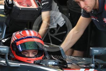 World © Octane Photographic Ltd. Formula 1 - Hungarian in-season testing. Santino Ferrucci - Haas F1 Team VF-17. Hungaroring, Budapest, Hungary. Wednesday 2nd August 2017. Digital Ref: