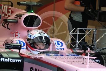 World © Octane Photographic Ltd. Formula 1 - Hungarian in-season testing. Lucas Auer - Sahara Force India VJM10. Hungaroring, Budapest, Hungary. Wednesday 2nd August 2017. Digital Ref: