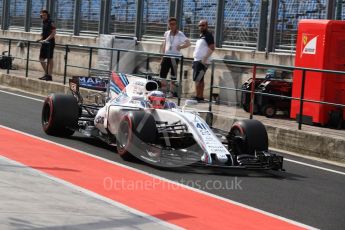 World © Octane Photographic Ltd. Formula 1 - Hungarian in-season testing. Luca Ghiotto - Williams Martini Racing FW40. Hungaroring, Budapest, Hungary. Wednesday 2nd August 2017. Digital Ref: