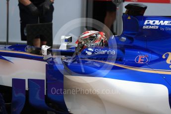 World © Octane Photographic Ltd. Formula 1 - Hungarian in-season testing. Nobuharu Matsushita – Sauber F1 Team C36. Hungaroring, Budapest, Hungary. Wednesday 2nd August 2017. Digital Ref: