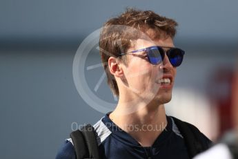 World © Octane Photographic Ltd. Formula 1 - Hungarian Grand Prix Paddock. Daniil Kvyat - Scuderia Toro Rosso STR12. Hungaroring, Budapest, Hungary. Saturday 29th July 2017. Digital Ref:1906LB1D8841