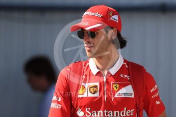 World © Octane Photographic Ltd. Formula 1 - Hungarian Grand Prix Paddock. Antioio Giovinazzi - Scuderia Ferrari SF70H reserve driver. Hungaroring, Budapest, Hungary. Saturday 29th July 2017. Digital Ref: 1906LB1D8860