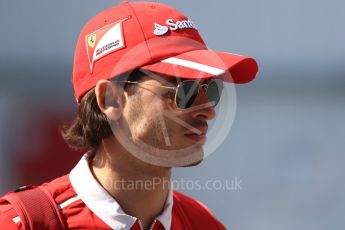 World © Octane Photographic Ltd. Formula 1 - Hungarian Grand Prix Paddock. Antioio Giovinazzi - Scuderia Ferrari SF70H reserve driver. Hungaroring, Budapest, Hungary. Saturday 29th July 2017. Digital Ref: 1906LB1D8865