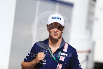 World © Octane Photographic Ltd. Formula 1 - Hungarian Grand Prix Paddock. Lucas Auer - Sahara Force India VJM10 test driver. Hungaroring, Budapest, Hungary. Saturday 29th July 2017. Digital Ref:1906LB2D1437