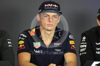 World © Octane Photographic Ltd. Formula 1 - Budapest Grand Prix – Thursday Driver Press Conference – Part 2. Max Verstappen - Red Bull Racing. Hungaroring, Budapest, Hungary. Thursday 27th July 2017. Digital Ref: 1894LB1D6022