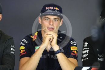 World © Octane Photographic Ltd. Formula 1 - Budapest Grand Prix – Thursday Driver Press Conference – Part 2. Max Verstappen - Red Bull Racing. Hungaroring, Budapest, Hungary. Thursday 27th July 2017. Digital Ref: 1894LB1D6095