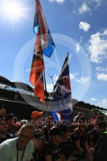 World © Octane Photographic Ltd. Formula 1 - Hungarian Grand Prix Paddock. Max Verstappen fans - Red Bull Racing RB13. Hungaroring, Budapest, Hungary. Thursday 27th July 2017. Digital Ref: