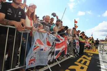 World © Octane Photographic Ltd. Formula 1 - Hungarian Grand Prix Paddock. Lewis Hamilton fans - Mercedes AMG Petronas F1 W08 EQ Energy+. Hungaroring, Budapest, Hungary. Thursday 27th July 2017. Digital Ref: