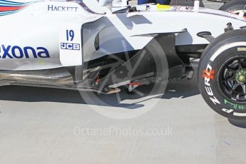 World © Octane Photographic Ltd. Formula 1 - Hungarian Grand Prix Paddock. Williams Martini Racing FW40. Hungaroring, Budapest, Hungary. Thursday 27th July 2017. Digital Ref: