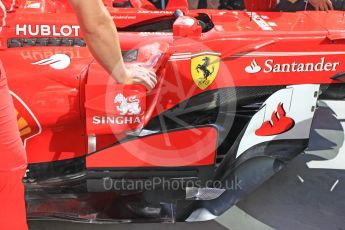 World © Octane Photographic Ltd. Formula 1 - Hungarian Grand Prix Paddock. Scuderia Ferrari SF70H. Hungaroring, Budapest, Hungary. Thursday 27th July 2017. Digital Ref: