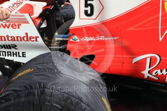 World © Octane Photographic Ltd. Formula 1 - Hungarian Grand Prix Paddock. Scuderia Ferrari SF70H. Hungaroring, Budapest, Hungary. Thursday 27th July 2017. Digital Ref: