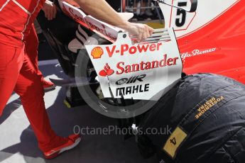 World © Octane Photographic Ltd. Formula 1 - Hungarian Grand Prix Paddock. Scuderia Ferrari SF70H. Hungaroring, Budapest, Hungary. Thursday 27th July 2017. Digital Ref: