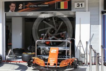 World © Octane Photographic Ltd. Formula 1 - Hungarian Grand Prix Paddock. McLaren Honda MCL32. Hungaroring, Budapest, Hungary. Thursday 27th July 2017. Digital Ref: