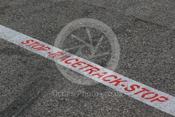 World © Octane Photographic Ltd. Formula 1 - Hungarian Grand Prix Track Walk. Track limit. Hungaroring, Budapest, Hungary. Thursday 27th July 2017. Digital Ref:1895CB2D0276