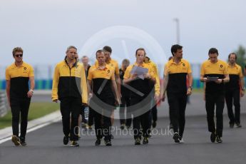 World © Octane Photographic Ltd. Formula 1 - Hungarian Grand Prix Track Walk. Jolyon Palmer - Renault Sport F1 Team R.S.17. Hungaroring, Budapest, Hungary. Thursday 27th July 2017. Digital Ref:1895CB7D7779