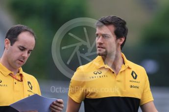 World © Octane Photographic Ltd. Formula 1 - Hungarian Grand Prix Track Walk. Jolyon Palmer - Renault Sport F1 Team R.S.17. Hungaroring, Budapest, Hungary. Thursday 27th July 2017. Digital Ref:1895CB7D7797