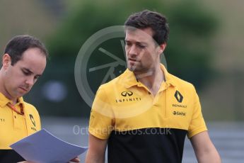 World © Octane Photographic Ltd. Formula 1 - Hungarian Grand Prix Track Walk. Jolyon Palmer - Renault Sport F1 Team R.S.17. Hungaroring, Budapest, Hungary. Thursday 27th July 2017. Digital Ref:1895CB7D7801