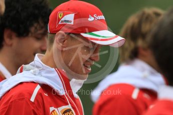 World © Octane Photographic Ltd. Formula 1 - Hungarian Grand Prix Track Walk. Sebastian Vettel - Scuderia Ferrari SF70H. Hungaroring, Budapest, Hungary. Thursday 27th July 2017. Digital Ref:1895CB7D7846