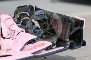 World © Octane Photographic Ltd. Formula 1 - Hungarian Grand Prix Paddock. Sahara Force India VJM10. Hungaroring, Budapest, Hungary. Thursday 27th July 2017. Digital Ref: