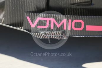 World © Octane Photographic Ltd. Formula 1 - Hungarian Grand Prix Paddock. Sahara Force India VJM10. Hungaroring, Budapest, Hungary. Thursday 27th July 2017. Digital Ref: