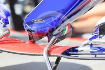 World © Octane Photographic Ltd. Formula 1 - Hungarian Grand Prix Paddock. Scuderia Toro Rosso STR12. Hungaroring, Budapest, Hungary. Thursday 27th July 2017. Digital Ref: