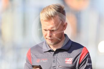 World © Octane Photographic Ltd. Formula 1 - Hungarian Grand Prix Paddock. Kevin Magnussen - Haas F1 Team VF-17. Hungaroring, Budapest, Hungary. Thursday 27th July 2017. Digital Ref: