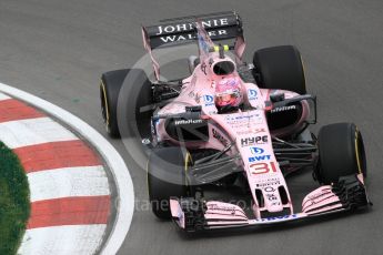 World © Octane Photographic Ltd. Formula 1 - Canadian Grand Prix - Friday Practice 1. Esteban Ocon - Sahara Force India VJM10. Circuit Gilles Villeneuve, Montreal, Canada. Friday 9th June 2017. Digital Ref: 1850LB1D2975