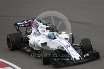 World © Octane Photographic Ltd. Formula 1 - Canadian Grand Prix - Friday Practice 1. Felipe Massa - Williams Martini Racing FW40. Circuit Gilles Villeneuve, Montreal, Canada. Friday 9th June 2017. Digital Ref: 1850LB1D3009