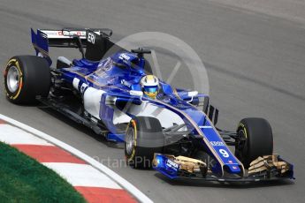 World © Octane Photographic Ltd. Formula 1 - Canadian Grand Prix - Friday Practice 1. Marcus Ericsson – Sauber F1 Team C36. Circuit Gilles Villeneuve, Montreal, Canada. Friday 9th June 2017. Digital Ref: 1850LB1D3127